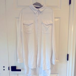 White button down dress